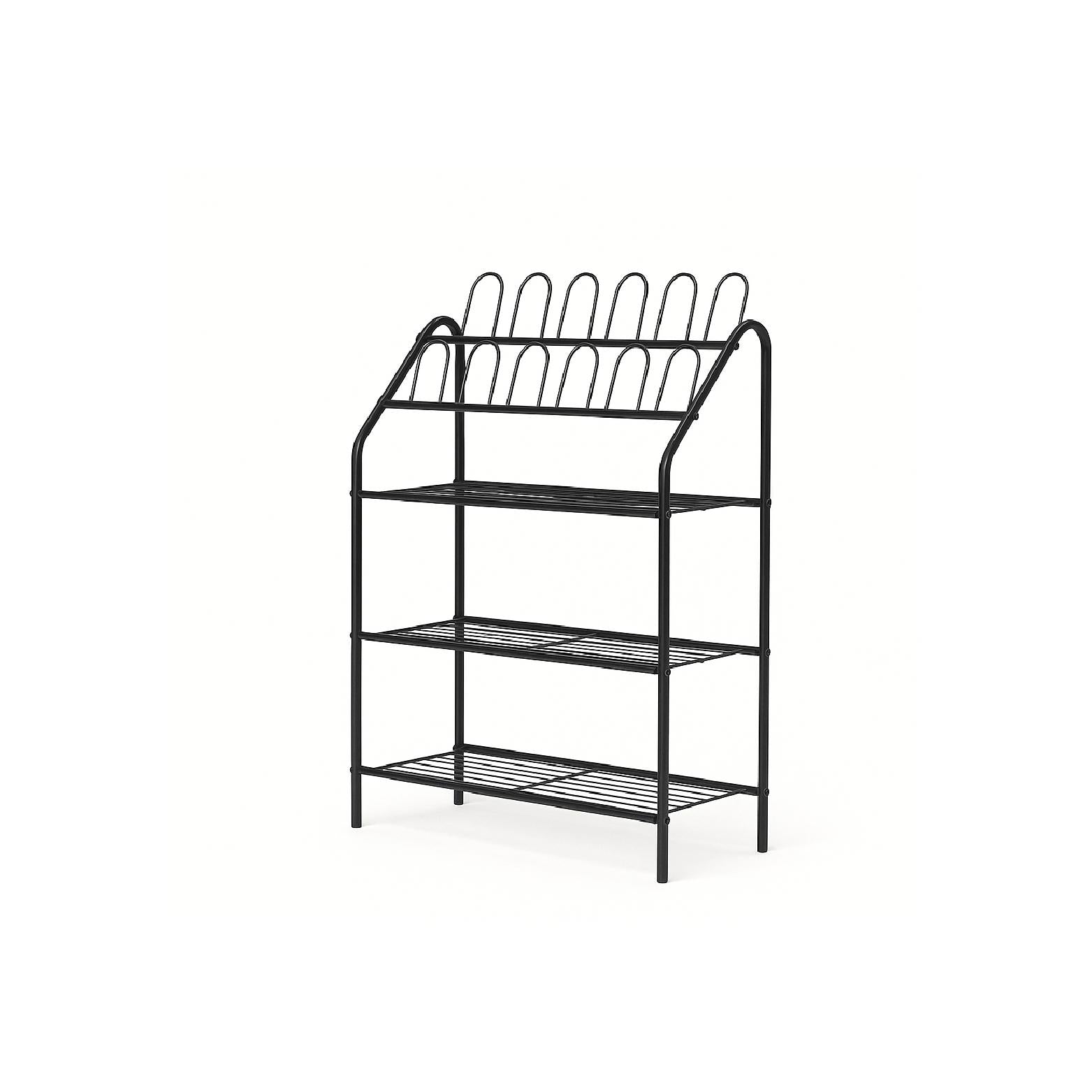 Metal Shoe Rack (Black)