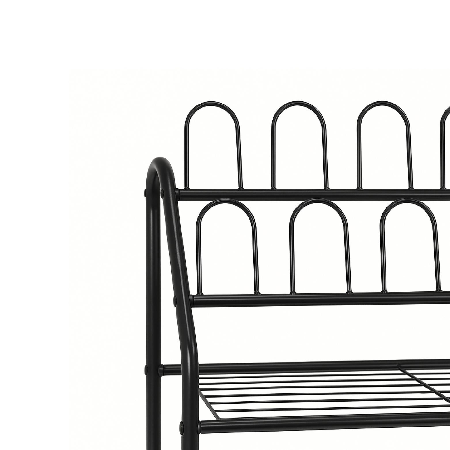 Metal Shoe Rack (Black)