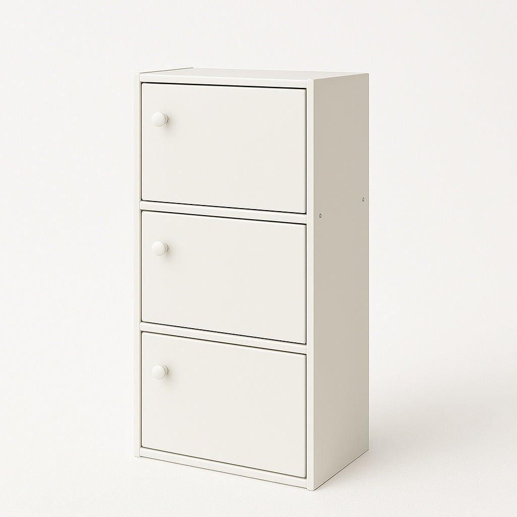 Elsa 3-Tier Book Cabinet (White)