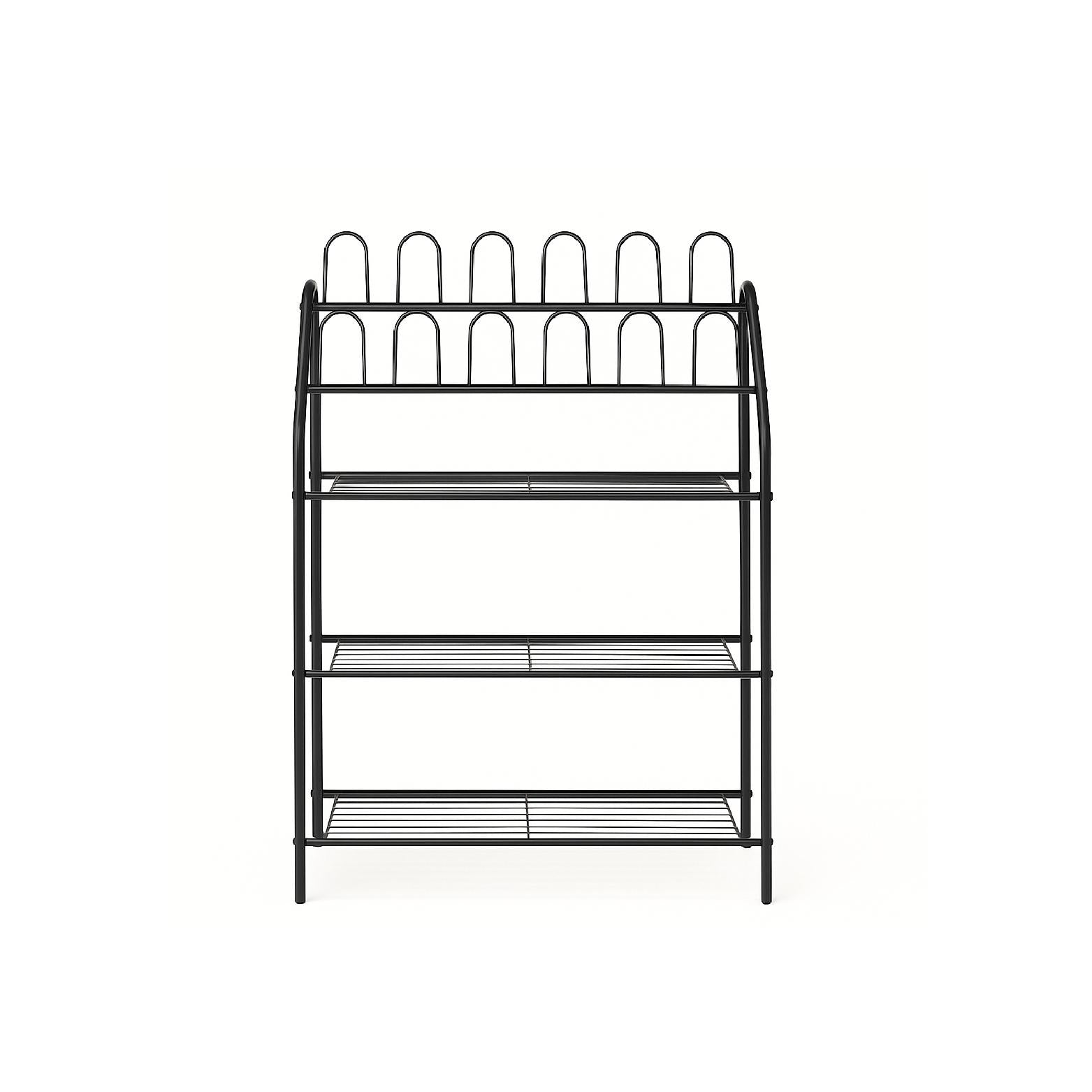 Metal Shoe Rack (Black)