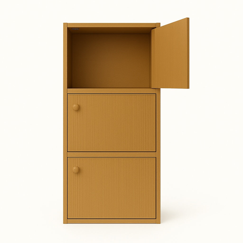 Loka 3-Tier Book Cabinet (Natural)