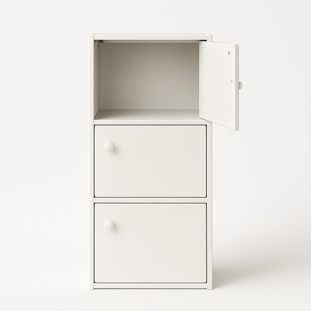 Elsa 3-Tier Book Cabinet (White)