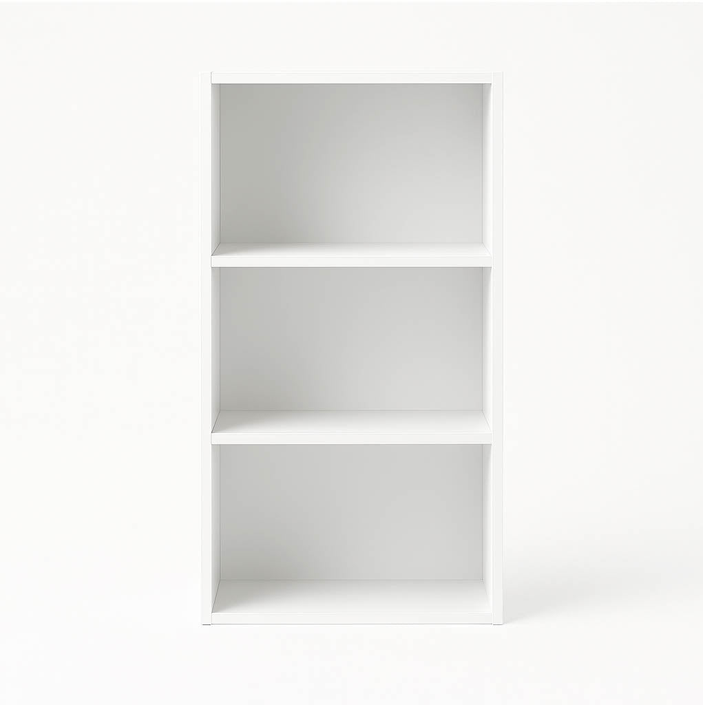 Kuro 3-Tier Bookcase (White)
